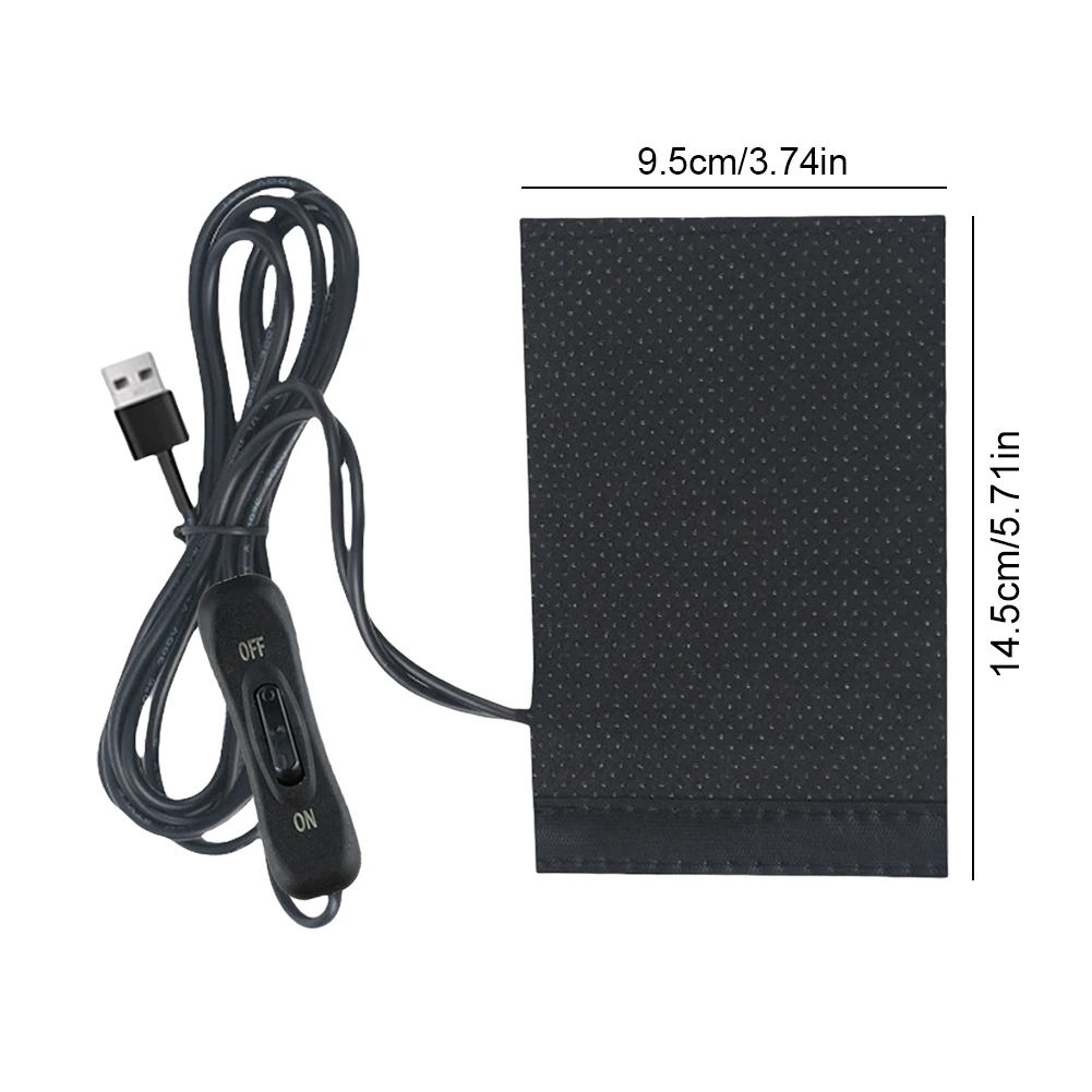12V USB Motorcycle Electric Heated Grip Cover 3 Gears Electric Heated Handle Cover Anti Slip Handlebar Heater Warmer for Winter view 6