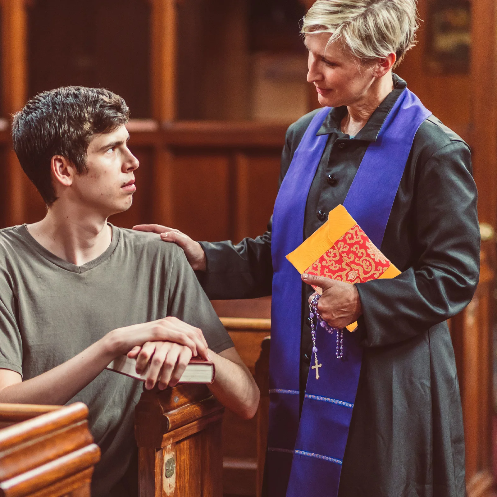 

Embroidery Scriptures Bag Chinese Style Silk Book Pockets Buddhist Cloth Temple Storage Pouch For Books Jewelry