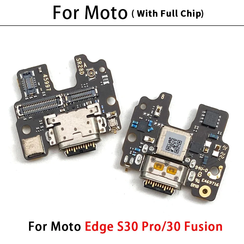 New For Motorola Moto Edge 20 30 Fusion Neo S30 Pro Lite USB Charging Port Microphone Dock Connector Board Flex Cable