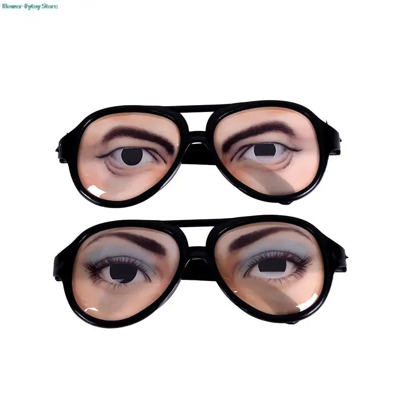 Gift April Fools' Day Novelty Glasses Performance Props Photo Booth Props Funny Glasses Eye Ball Gag Prank Party