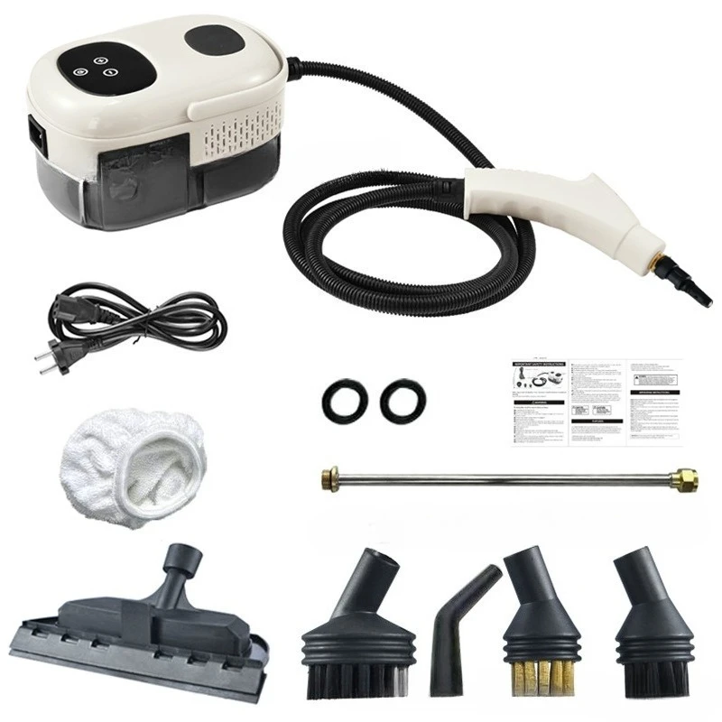 クリーナー 2500W 高温圧力ハンドヘルドスチーム洗浄機 ブラシヘッド付き 7 アクセサリー 床 キッチン バスルーム用