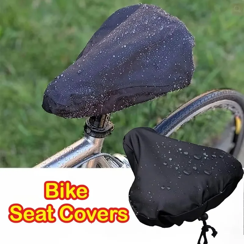 1/2pcs Bike Seat Cover Bicycle Saddle Cover Protective Waterproof Cloth Cushion Protector Outdoor Biking Guard