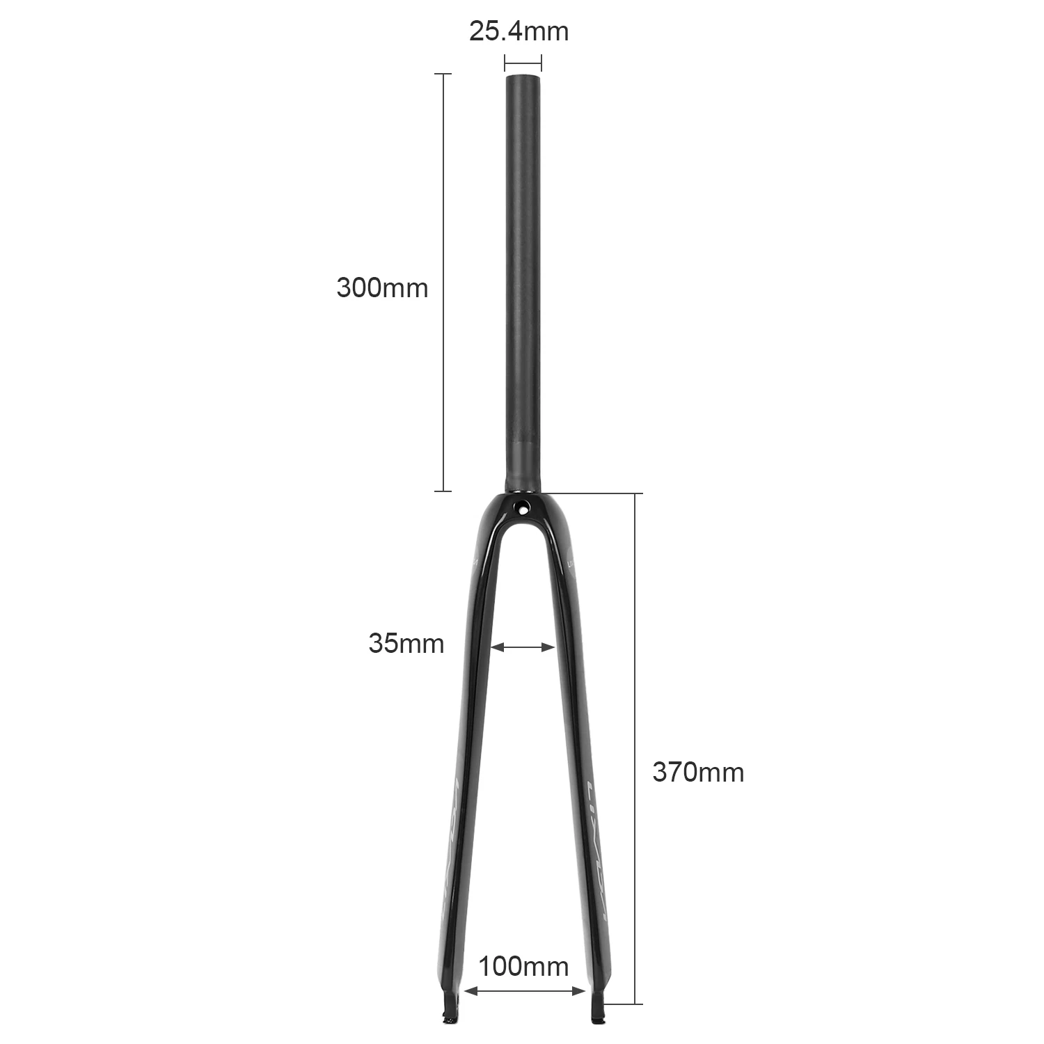 25.4mm/28.6mm Ultralight Full Carbon Fiber Road Bicycle Fork 700C Cycling Fixed Gear Bike Fork Fixie Bike Front Fork Bike Part