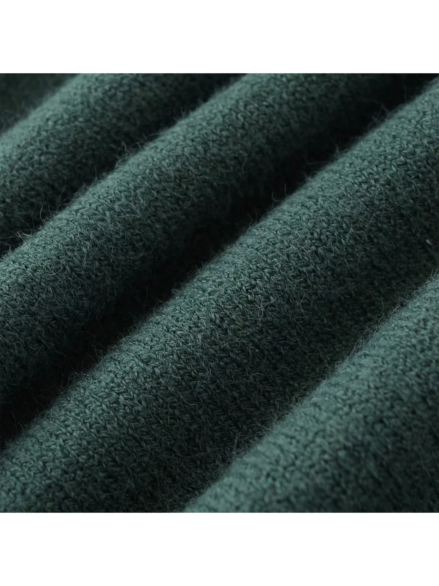 المرأة الأخضر البلوز سترة Vintage البلوز متماسكة طويلة الأكمام قبالة الكتف سترة الكشمير المعنقة الخريف الشتاء 2000s الملابس 2025