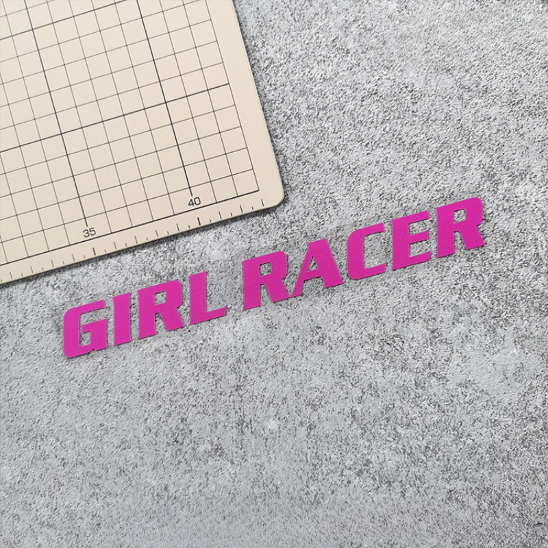 GIRL RACER Motorcycle Stickers Car Window Bumper Decoration Motorbike Front Cowl Fuel Tank Side Fairings Helmet Vinyl Decals