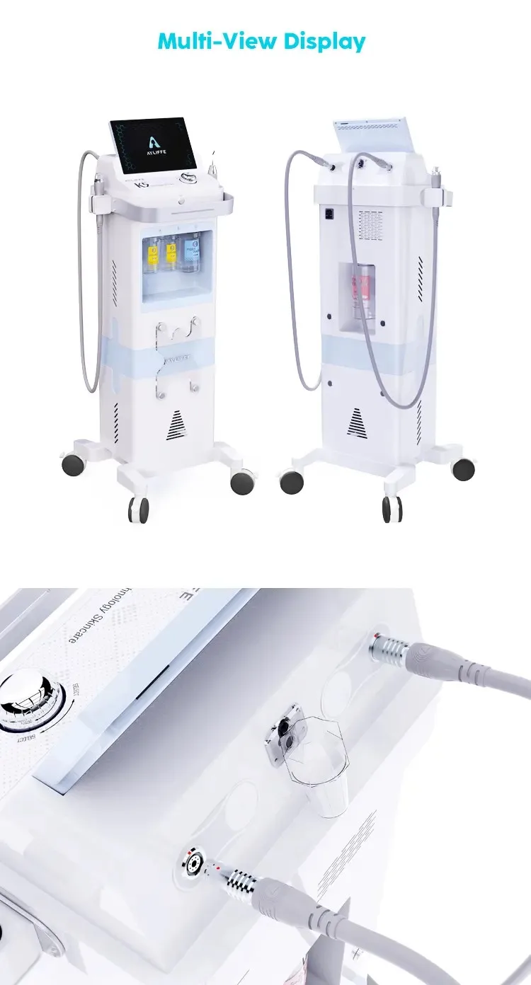 STLF LZS 2 w 1 Aqua Peel 360 Wodny Peeling Oczyszczanie Wągrów Ultradźwiękowy Peeling Wybielanie Ultradźwiękowy Peeling Wybielanie Twarzy M