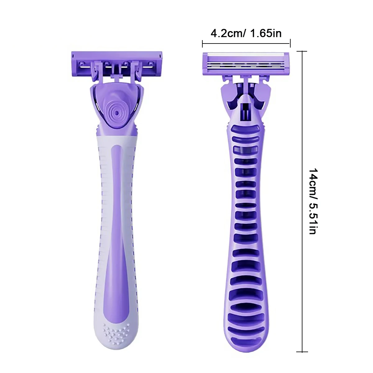 شفرة حلاقة قابلة للاستبدال للنساء، مقبض واحد، 8 شفرات، ماكينة حلاقة بيكيني للسيدات، جودة عالية #5