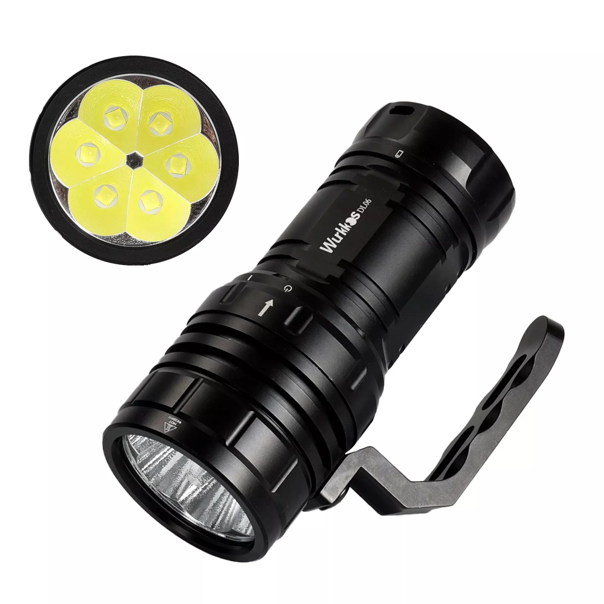 

Zc1 DL06 Мощный перезаряжаемый водонепроницаемый фонарик для подводного плавания с аквалангом, фонари для дайвинга