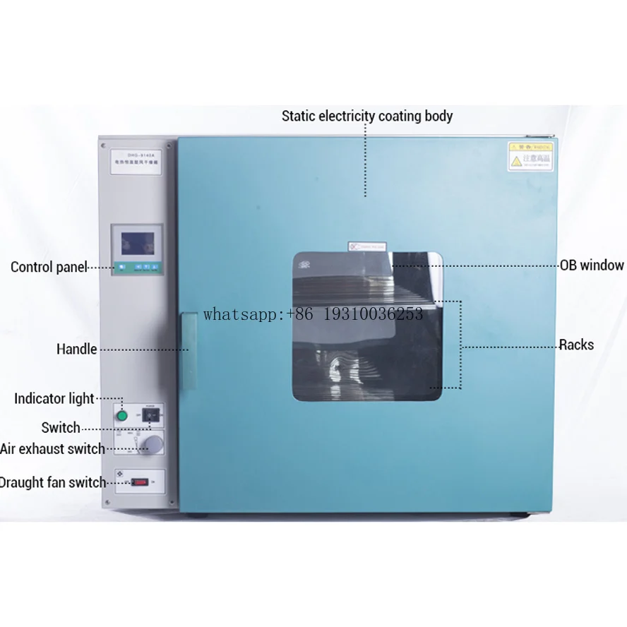 

DHG Series DHG-9140A Pre-programmed Dry Cycles Hot Air Oven Laboratory Electric Heat Blast Drying Oven