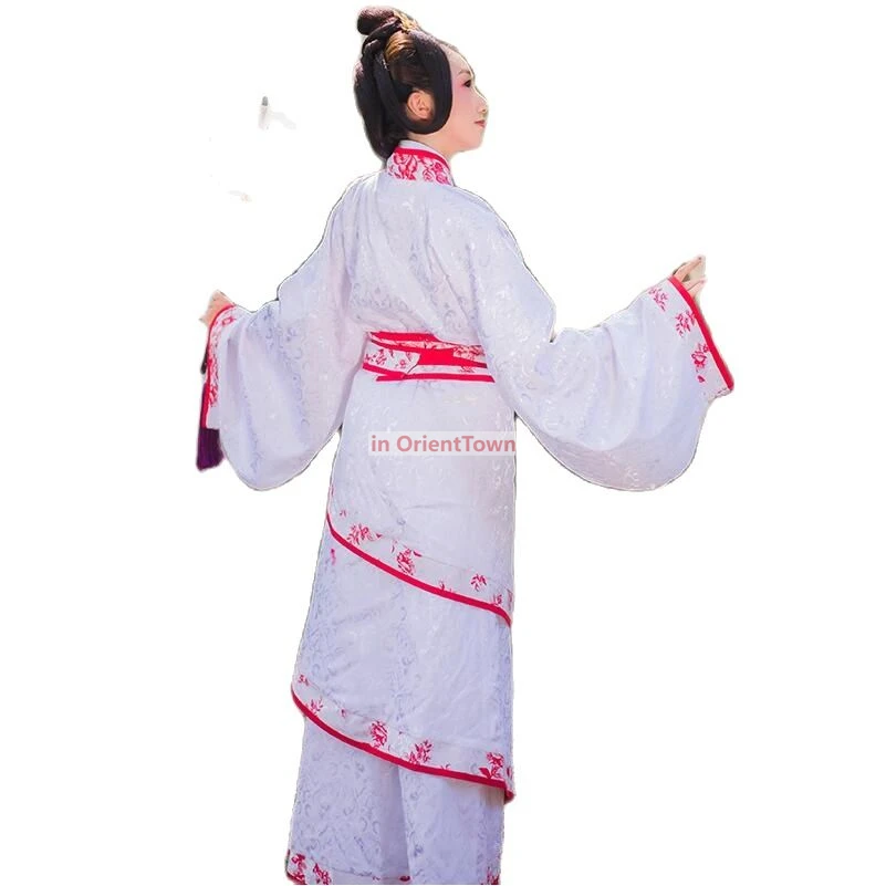 ملابس أداء الفن الكلاسيكي Hanfu المرأة الصينية الجنية أزياء الرقص الكلاسيكي فستان شرقي أنيق قديم