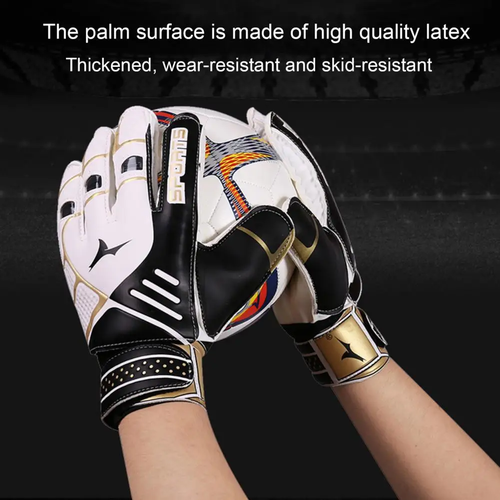 Goalkeeper Gloves Finger Injury Goalkeeper Gloves Professional Soccer Goalie Gloves With Double Wrist Protection For Kids