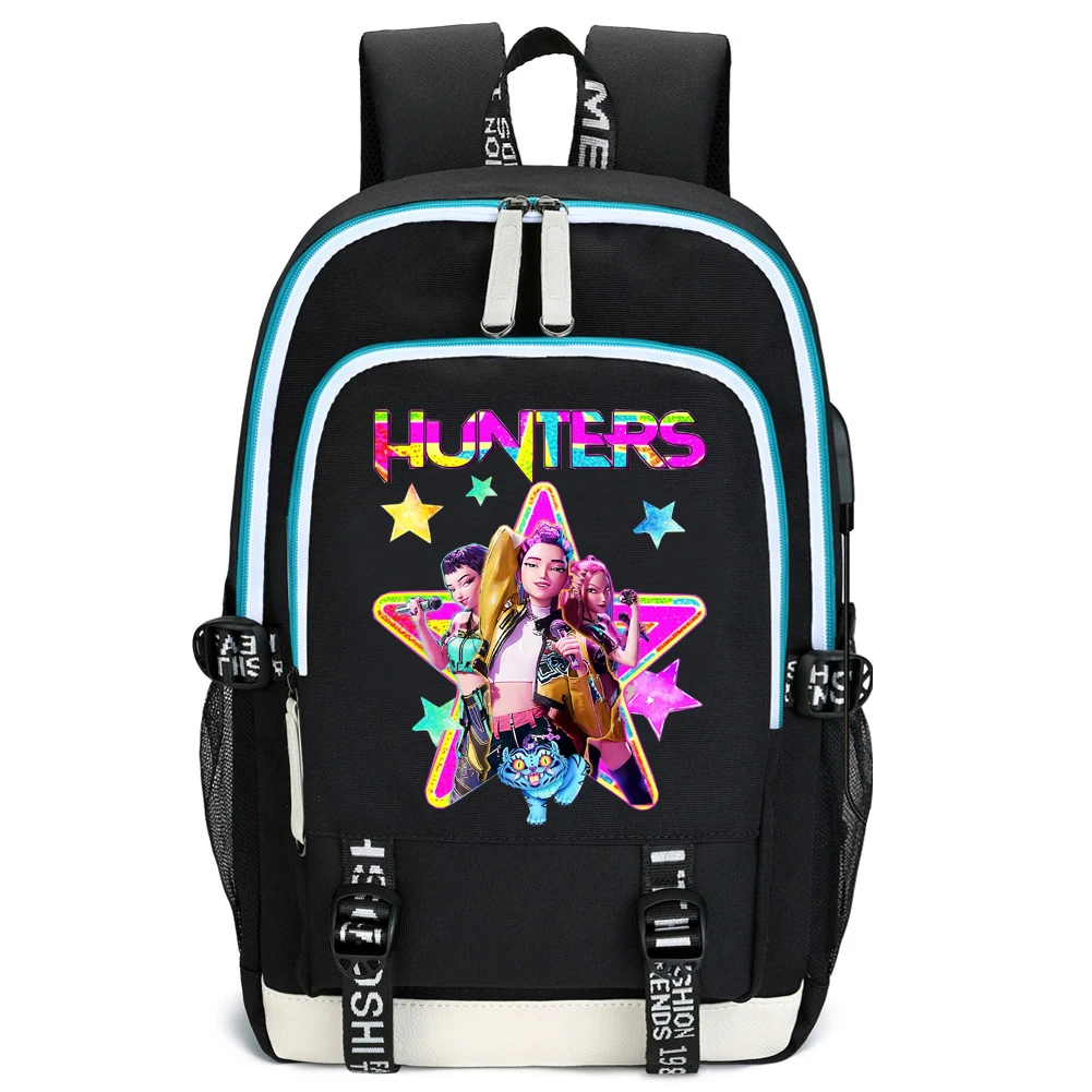 

2025 Kpop Demon Hunter Schoolbag Backpack Laptop Backpack Teens Student Book Bag Gift