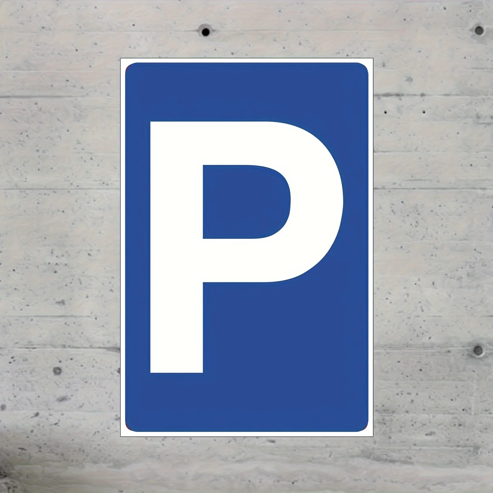 1pc Vintage Metal Parking Sign -ThickWall Art, No Power Required, Multi-Color Options for Home Decor
