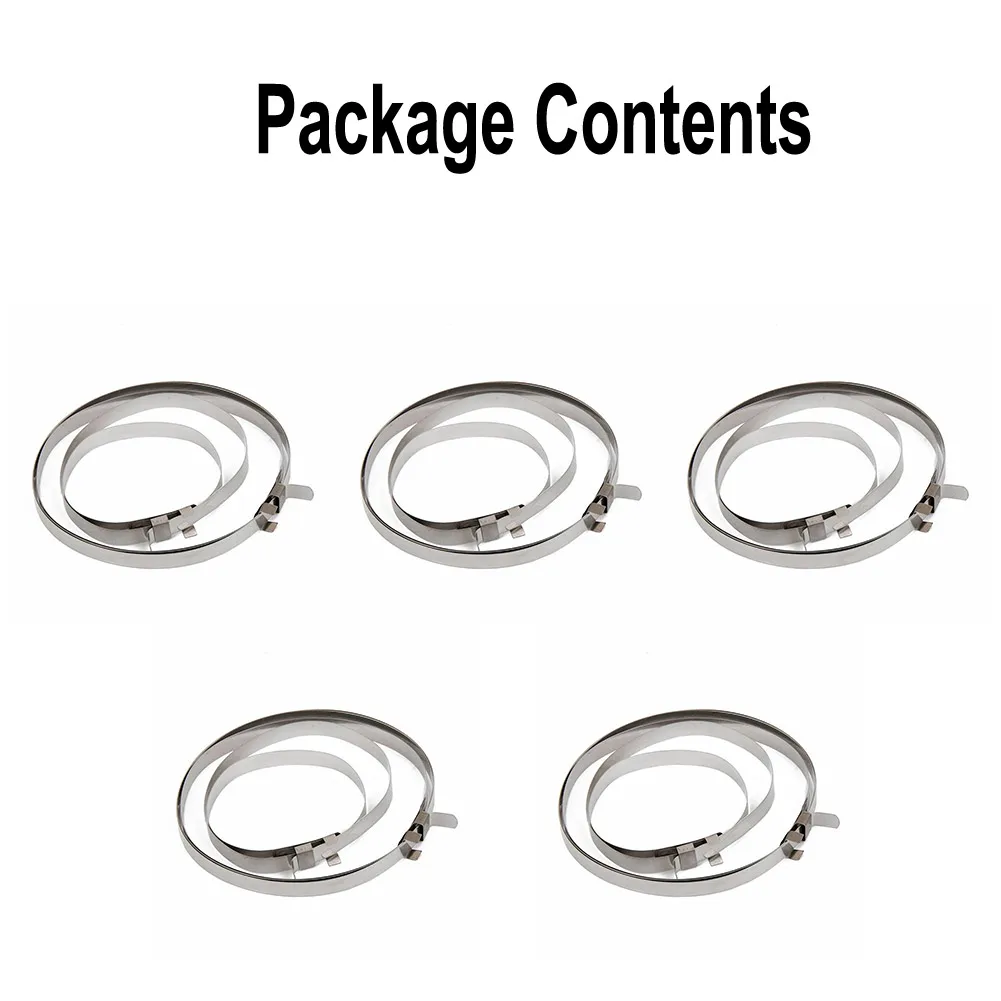 10 PCS  Boot Clips Kit Stainless  Steel Axle Joint Crimp Clamp  Set For CV Guide Clamp Kit  Connecting Shaft Guide  Clips