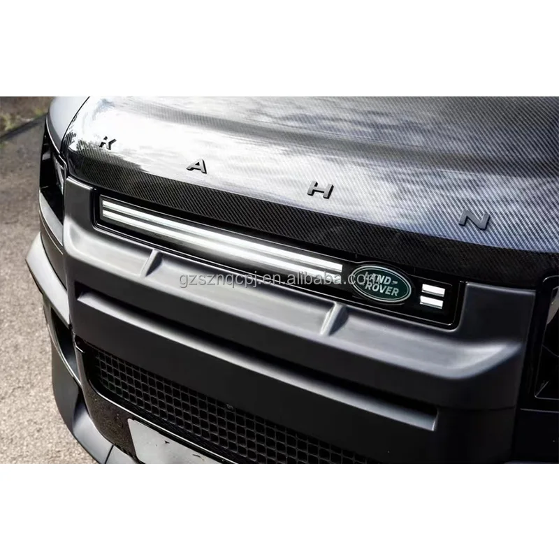 For Land Rover Defender 2019-2025 Bumper LED Fog Lamp Front Grille Light  Air Intake Grille Exterior Car Accessories Body Kit