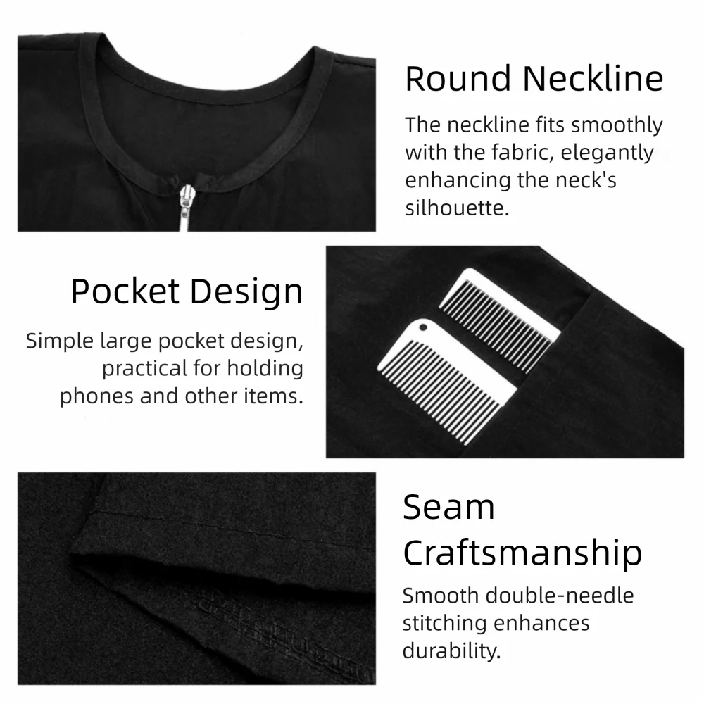 

Waterproof Hair Stylist Hairdressing Cape Professional Hairstyling Cloth Hair Cutting Gown with Sleeved Salon Uniform