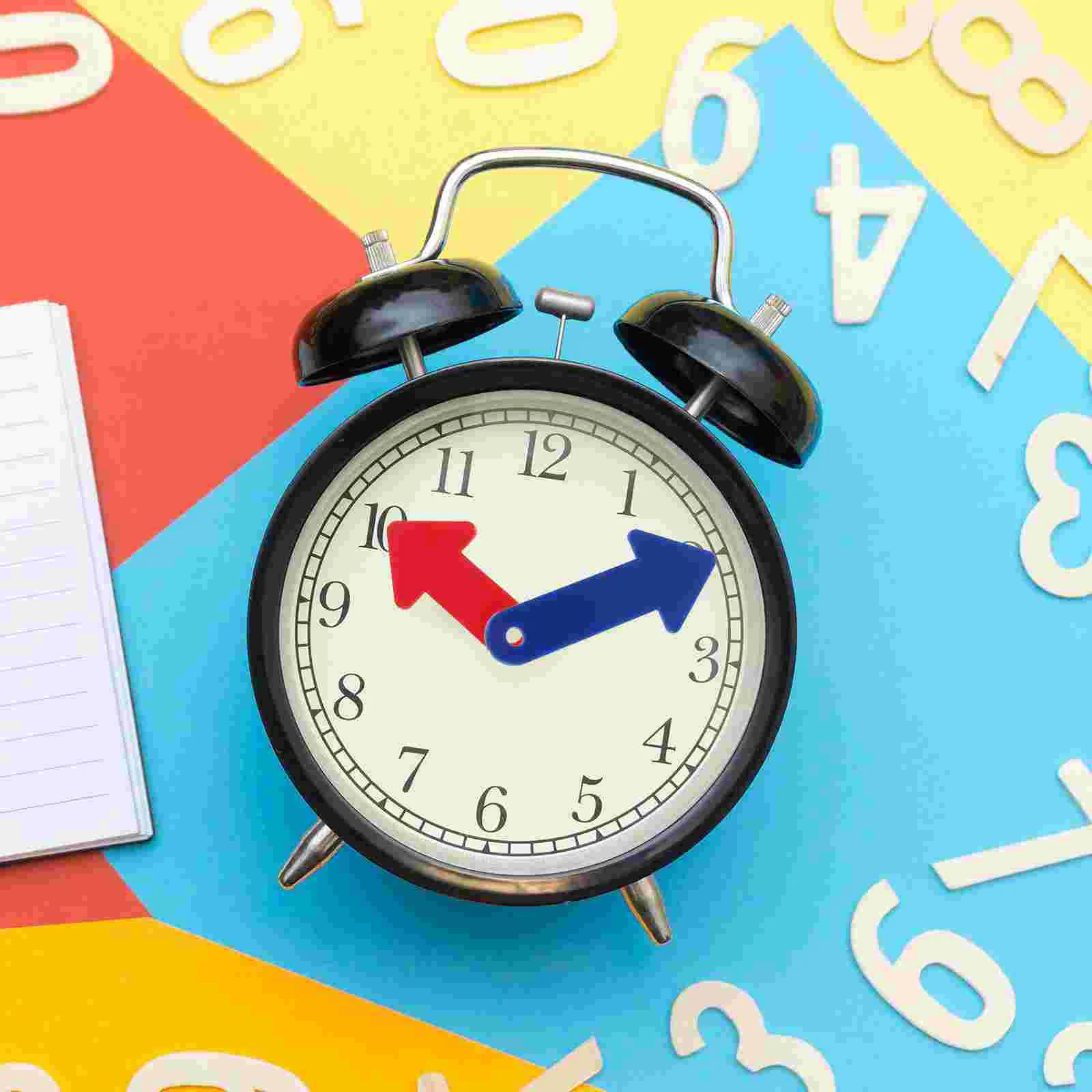 Creative Clock Hands Analog for Classroom Kids Telling Time Finger Kit Spinners Toys Circle Learning Center Game Educational