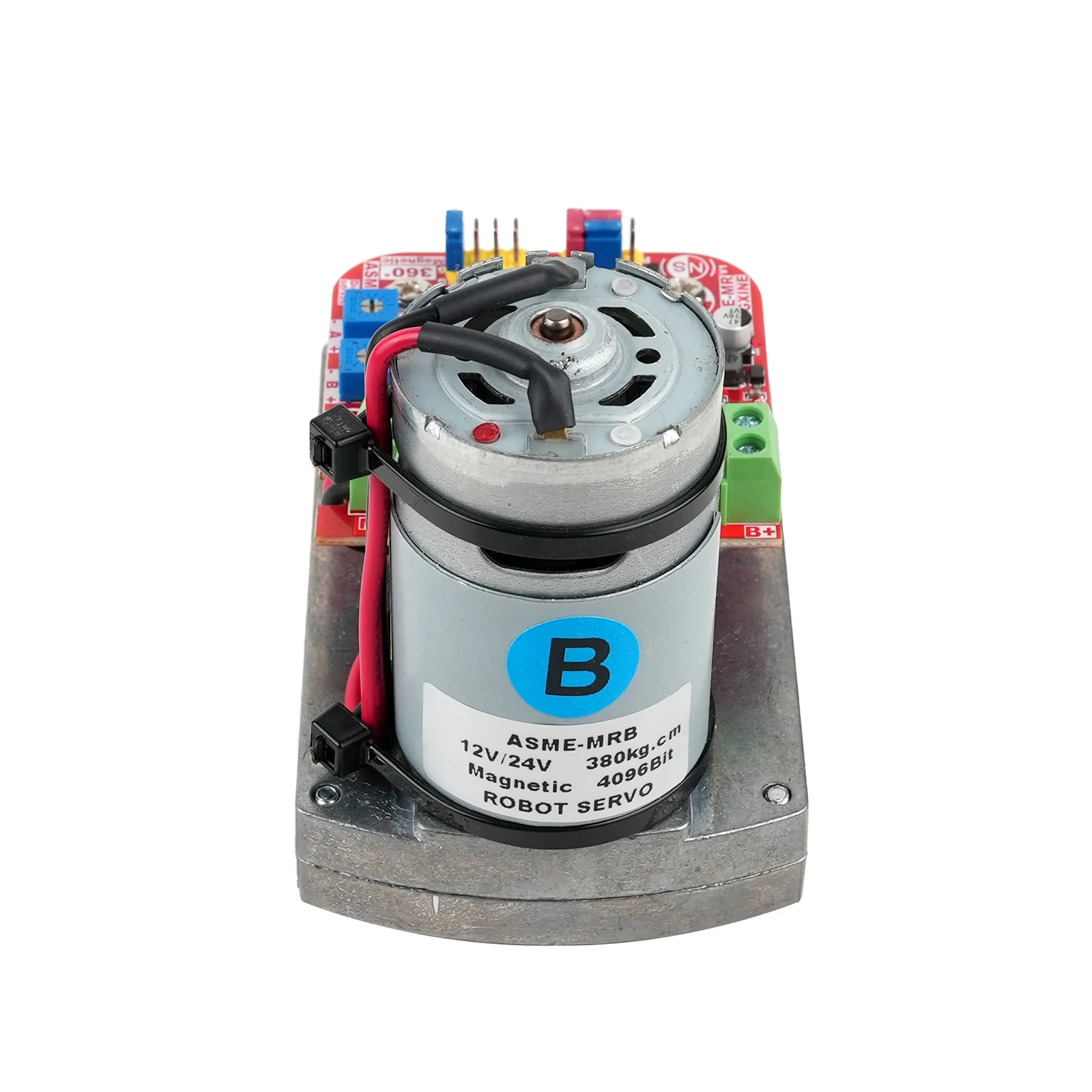 ASME-MRB 380kg.cm High Torque Digital Servo Motor 360 Degree Rotation Steel Gear for Industrial Robot Arm PTZ Camera Valve