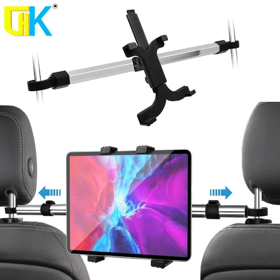 Aluminum Alloy Tablet Car Holder Stand for iPad Air Pro 7-13 inch Universal 360 Rotation Bracket Back Seat Car Mount Handrest PC