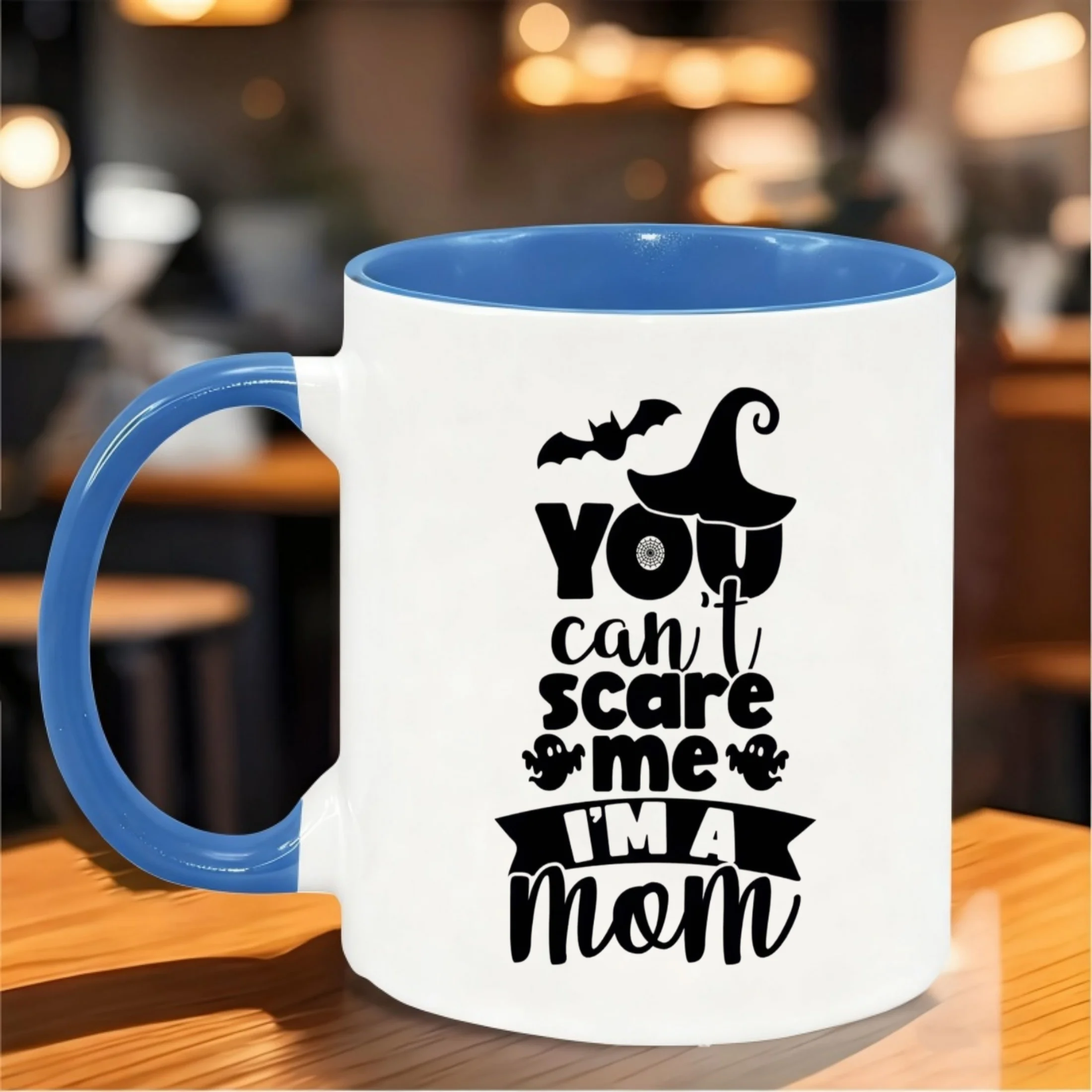 unny Mom Halloween Witch Mug - Ceramic Coffee Cup Drinkware Gift for Mother's Day, Best Mom Keepsake with Inspirational Quote