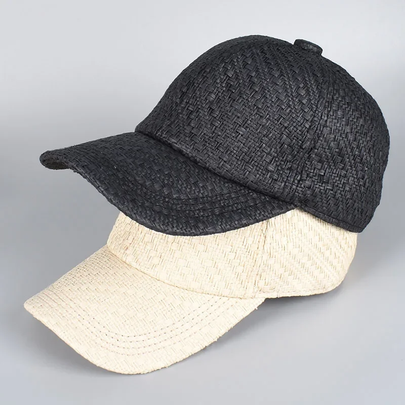 

Straw Sun Hat Men Women Summer Baseball Cap New 2025 Fashion Black White Dad Truckers Hat Snapback Caps Male