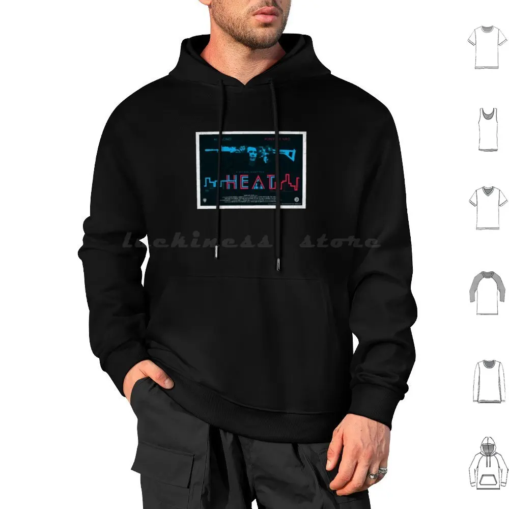 Heat ( 2000 ) Movie Hoodies Long Sleeve Heat Movie Heat Movie Robert De Niro Al Pacino Heat Film Heat Vintage Heat