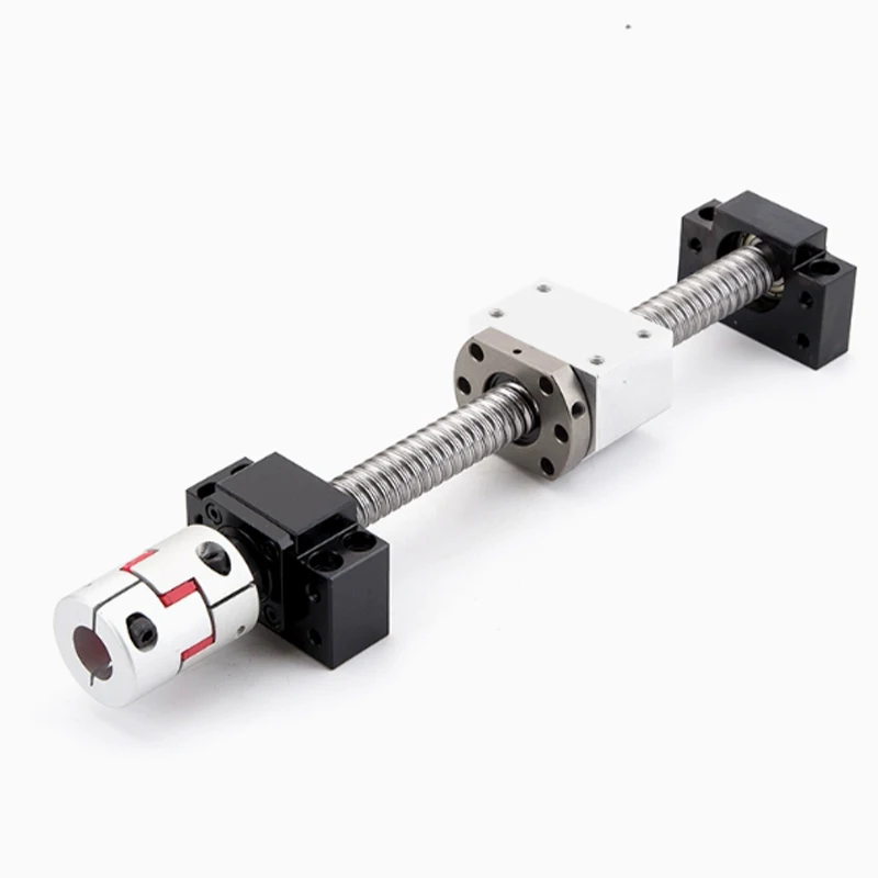 SFU1605 Rolled Ball Screw C7 With End Machined 250-1500 mm + Coupler RM1610 + Ballnut Housing +1 Set BK12/BF12 End Support Set
