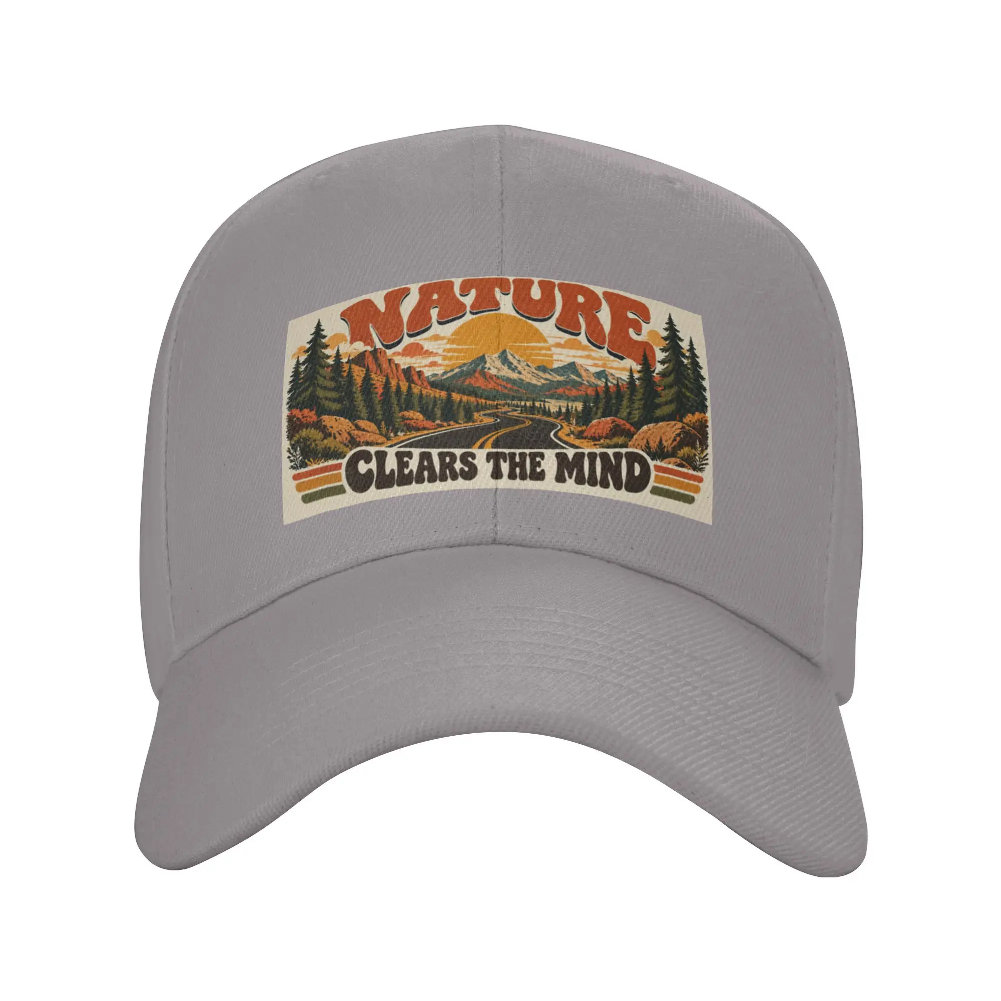Hot Sale Nature clears the mind Baseball Cap  Sweat Wicking Brand Man Caps  Morning Exercise Brand Man Caps