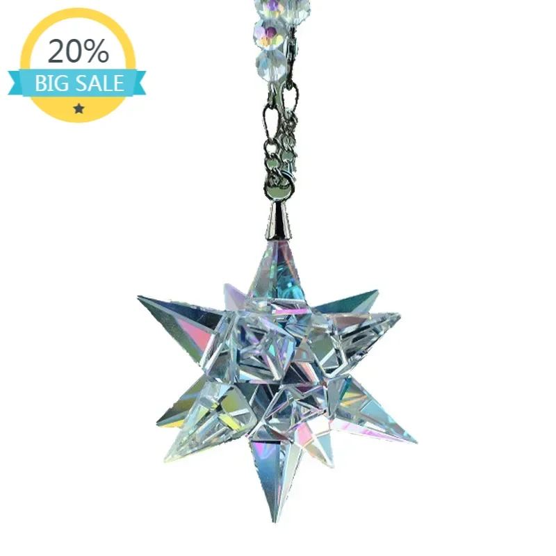 

Crystal Car Pendant Interior Supplies Star Hanging Decoration Meteor Hammer Pendant Jewelry Men And Women Decoration