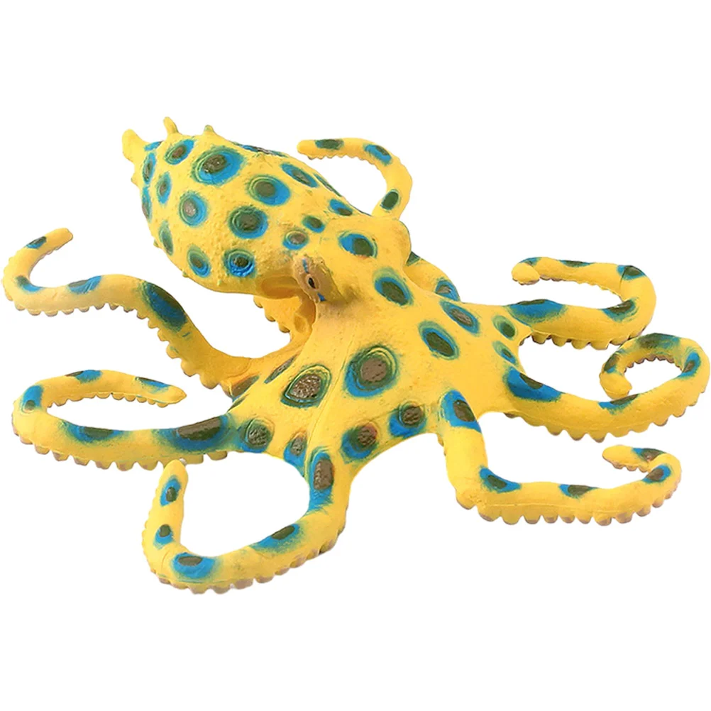 Marine Animal Model Small Octopus Decoration Decorations Realistic Simulation Plastic Artificial Ornament Figure