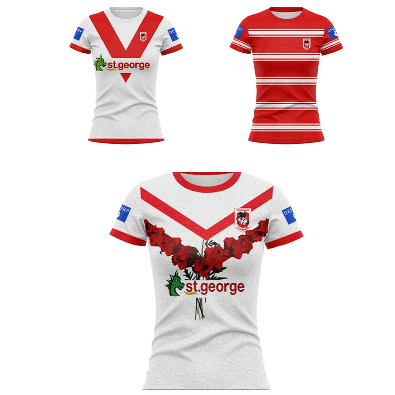 

Home and away/Legion Saint George Irawalalon 2024 rugby jersey training kit for adults and women