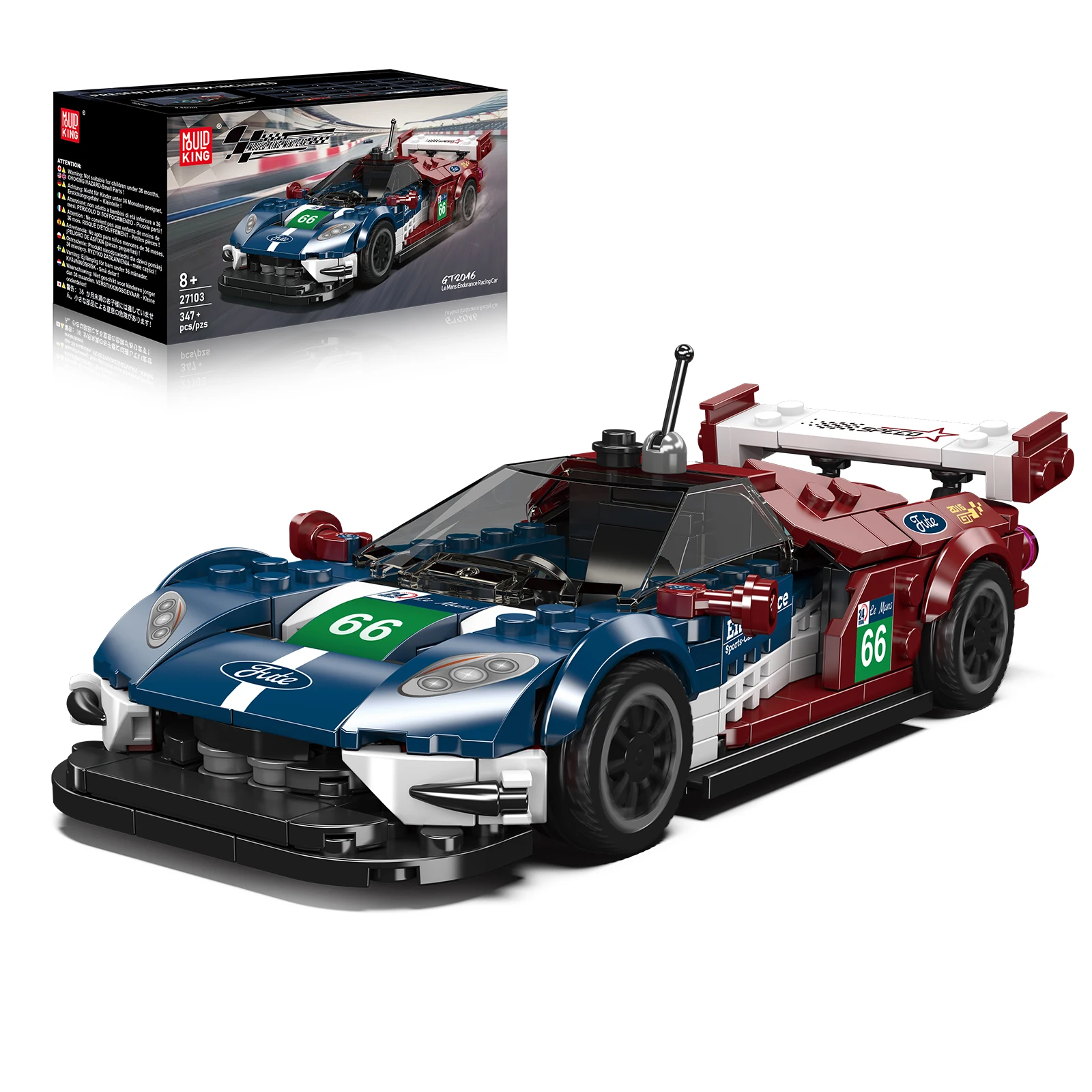 

Mould King 27103 Sports Car 347pcs Building Blocks Kits MOC Famous Car Model Racing Vehicle Assembly Bricks Ornaments Toys Boys