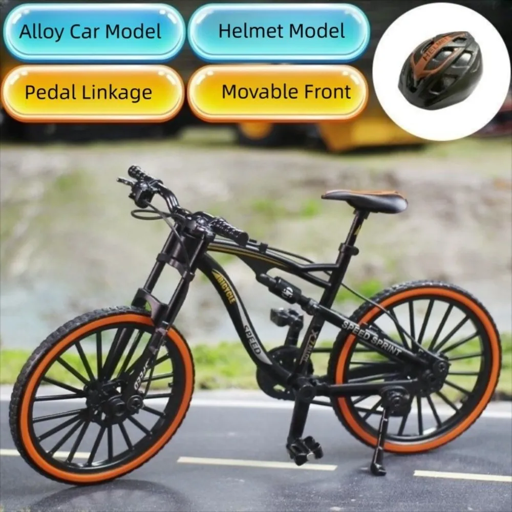Simulation Alloy Mini Bicycle Model Mini Colorful Simulation Metal Bicycle Collection Mountain Racing Bike Gifts