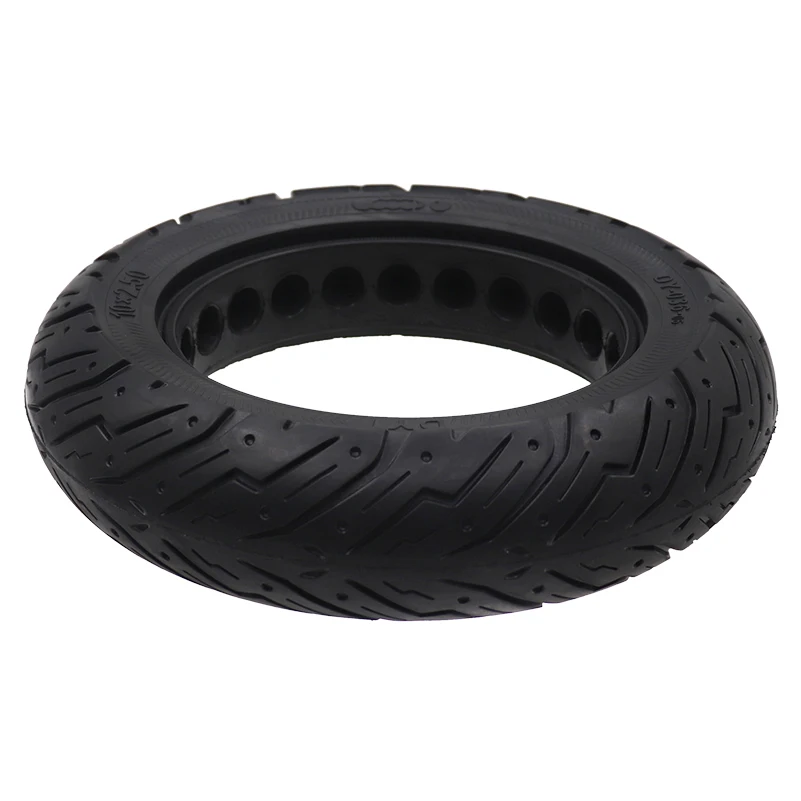 10 inch electric scooter 10x2.50 honeycomb solid tire high elasticity rubber tire anti puncturing and wear-resistant