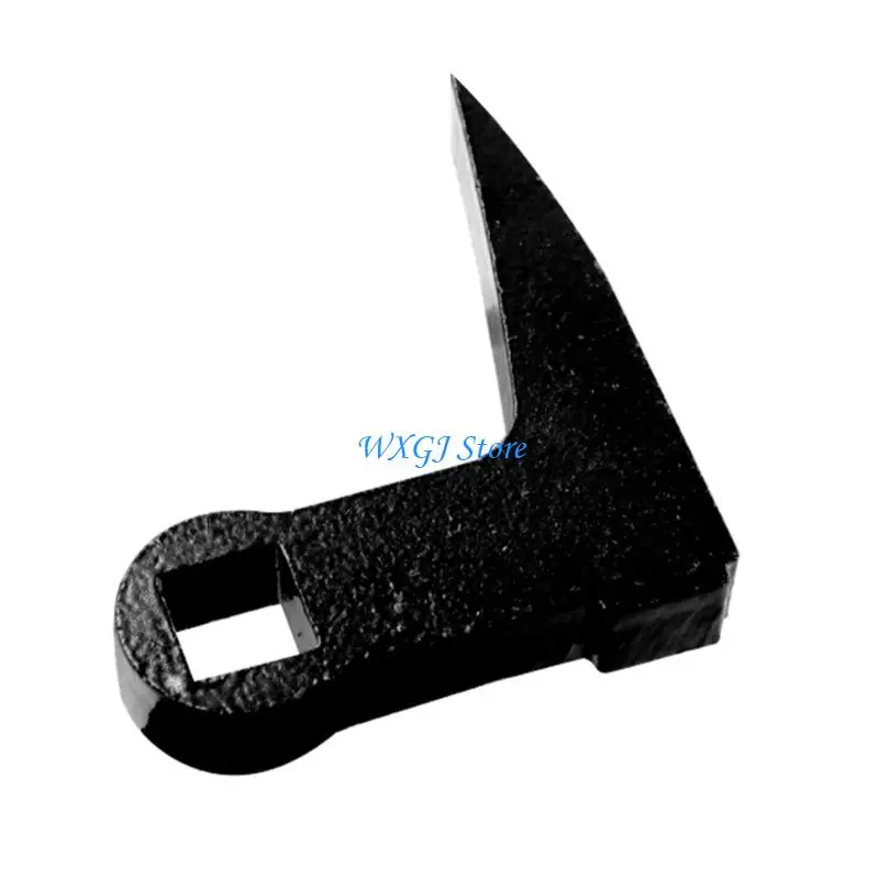 

37JE Ergonomic L Shaped High Hardness Crowfoot Pry Bar Leverage Tool For Semi Axles Disassembly Featuring Black Oxide Coating