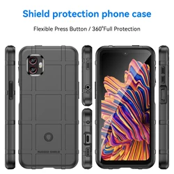 For Samsung Galaxy X Cover6 Pro Soft Shield Case Anti Knock Matte Back Cover for galaxy x cover pro2 Armor Heavy Phone Cases