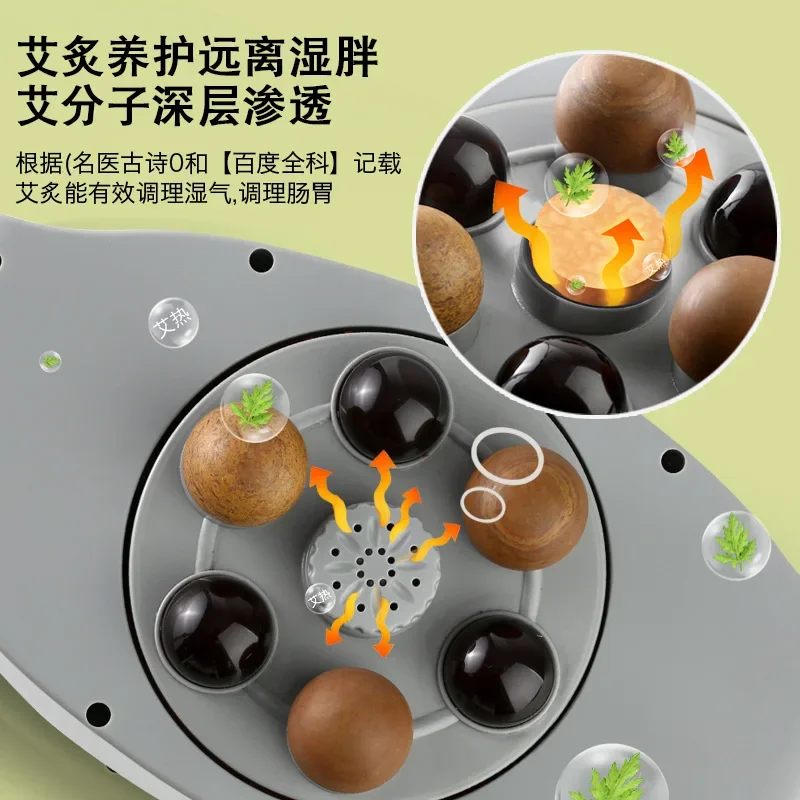 super value Bianshi Abdominal Kneading Instrument Electric Waist  Multi-functional Kneading Hot Compress Moxibustion Press