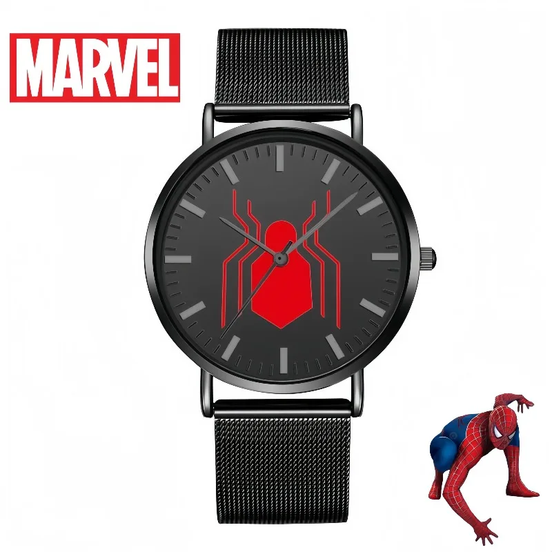

Marvel Spiderman Watch Cartoon Personality Creative Fashion Simple Student Ultra Thin Waterproof Quartz Watch holiday gift