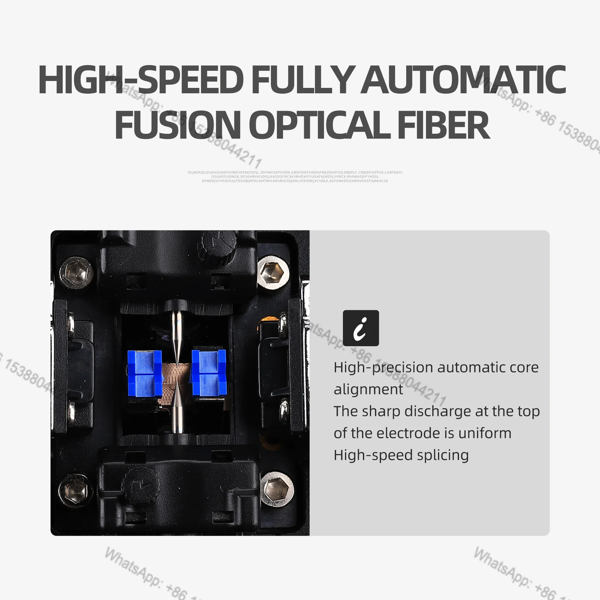 Hot Selling Factory Outlet FTTH 80S Welding Fiber Optic Splicing Machine Kit Optical Fiber Fusion Splicer