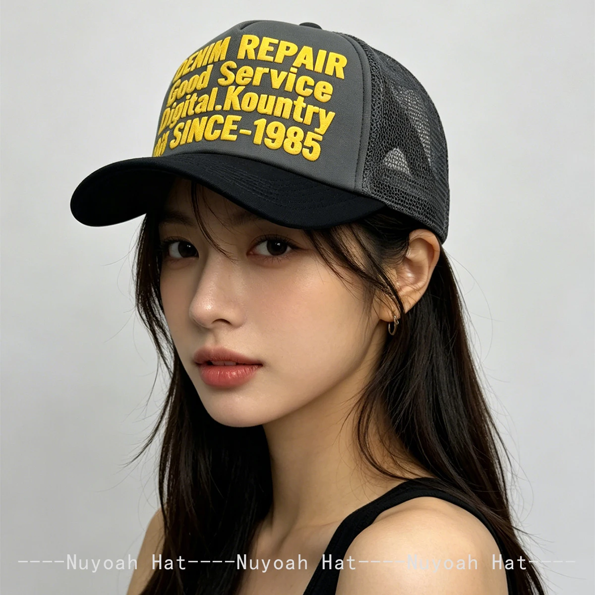 New Men Women Street Color Blo - Trucker Cap Mesh recension och pris