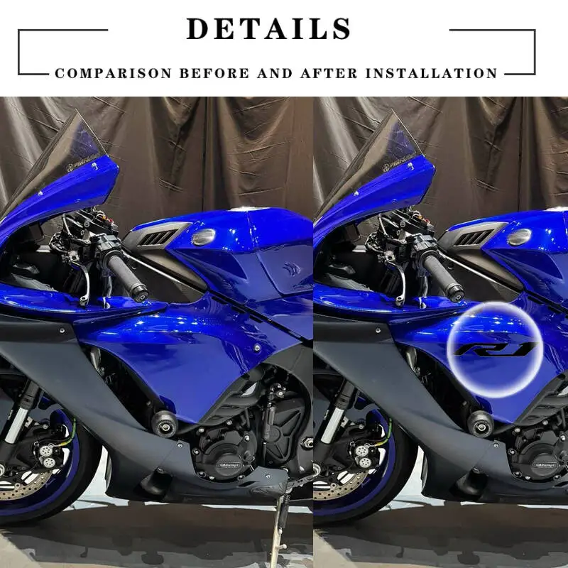 POSFIRA Motorcycle Stickers Decals for Yamaha R1 YZF 2009 2008 2007 2006 2005 2004 2003 2024 2020 2000-2025 Accessories
