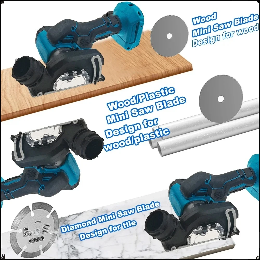 Makita  18V Battery Cordless Electric Angle Grinder 19500RPM 3 Inch Cut Off Tool Tile Cutter for Wood Tile Plastic Tool