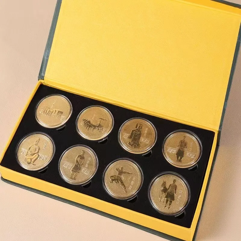 Collection Chinese government-issued silver coin, 8piece, Terracotta Army, Best Collection & Adornment, Free shipping