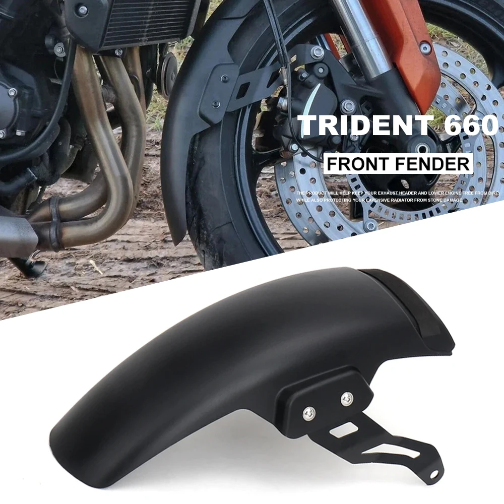 

For Trident 660 TRIDENT660 2021 2022 2023 2024 Motorcycle Fender Hugger Extension Trident660 Accessories Front Mudguard Extender