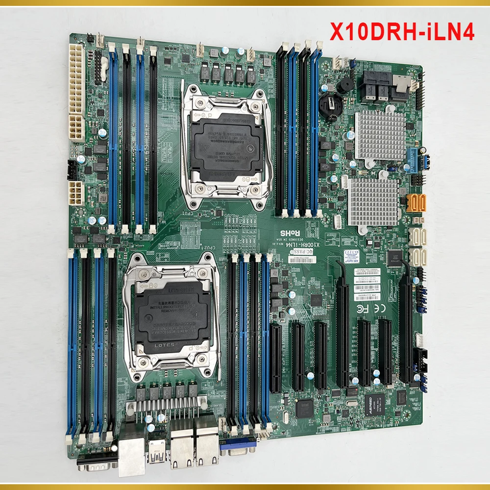 

X10DRH-iLN4 For Supermicro Server Motherboard Support E5-2600 V4/V3 Family DDR4 IPMI 2.0 LGA2011