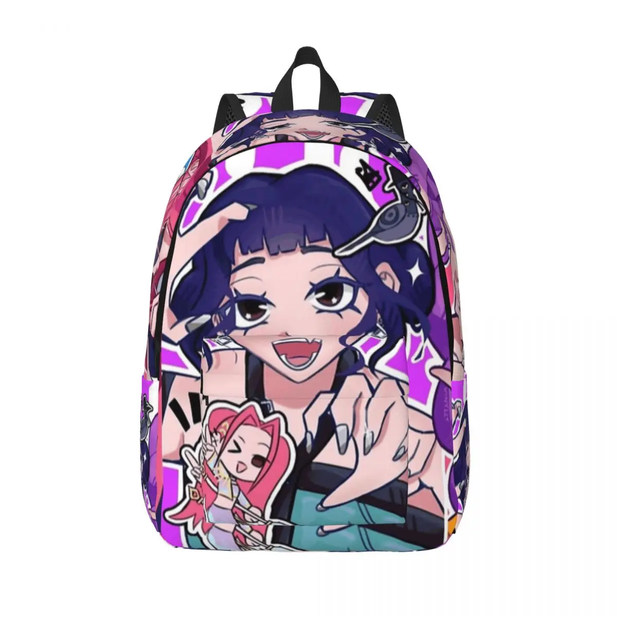 

HUNTRIX Cool Backpack with Pocket Student Hiking Travel Kpop Demon Hunters Daypack for Men Women Laptop Canvas Bags