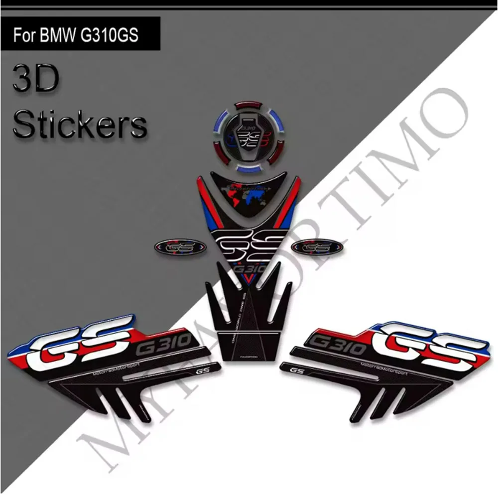 

For BMW G 310 GS G310GS G310 Adventure ADV Tank Pad Gas Fuel Oil Knee Stickers Decals Fairing Fender Protector 2017 - 2024 2025