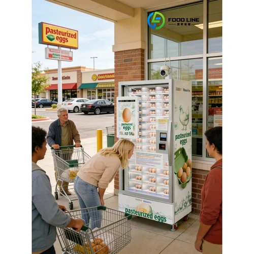 Máquina Expendedora Refrigerada Automática De Huevos,