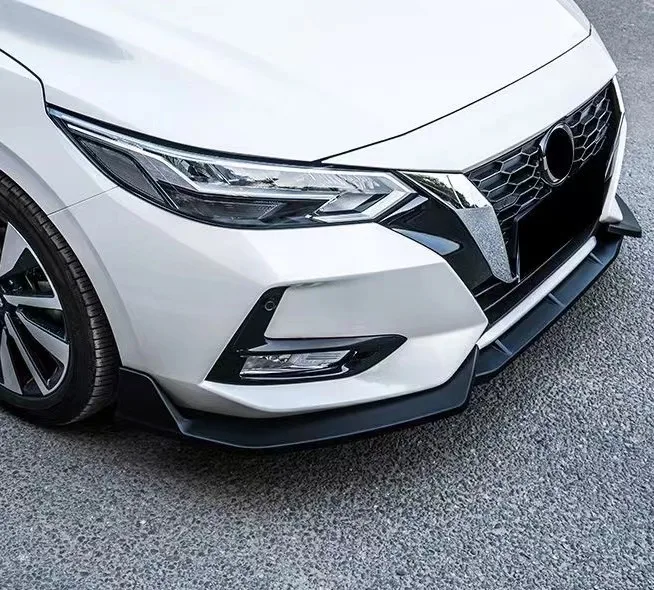 Car Front Bumper Splitter Lip Chin Spoiler Body Kit Diffuser Protector Guard For Nissan Sentra Sylphy 2020 21 22 Exterior Tuning