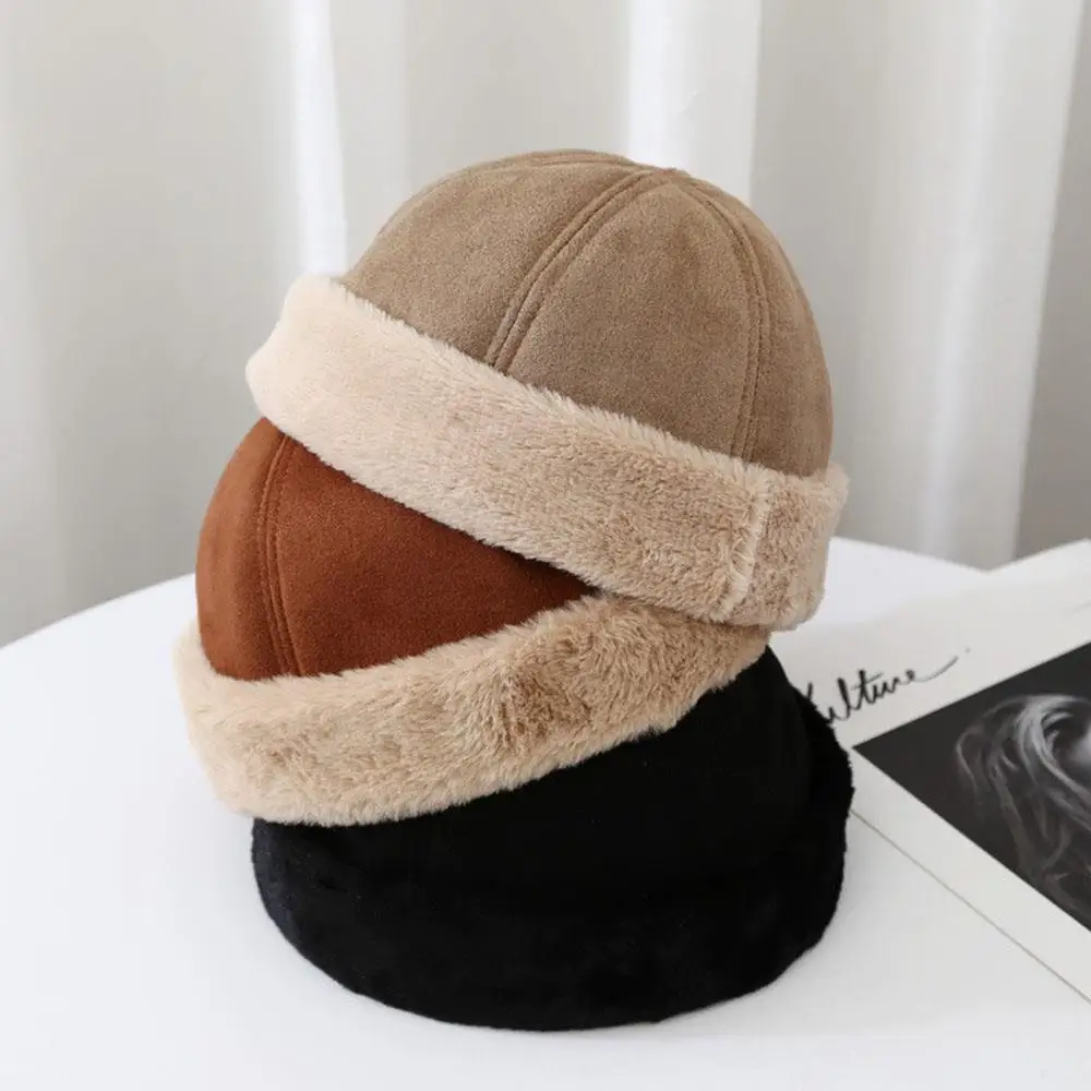 

Women's Winter Hat Fur Cap Landlord Caps False Mink Fur Hats Melon Plush Hat Landlord Caps Bonnet Gorras Beanie Casquette